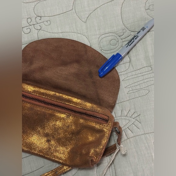 NWT We The Free Rider Pyrite Crossbody Sun Stone Orange Small Bag - Picture 7 of 7